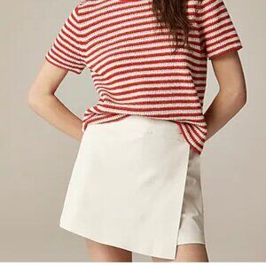 J. Crew Wrap-front skort in bi-stretch cotton blend Size 0